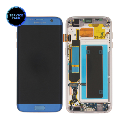 [GH97-18533G] Bloc écran OLED pour SAMSUNG S7 Edge - G935F - SERVICE PACK - Bleu