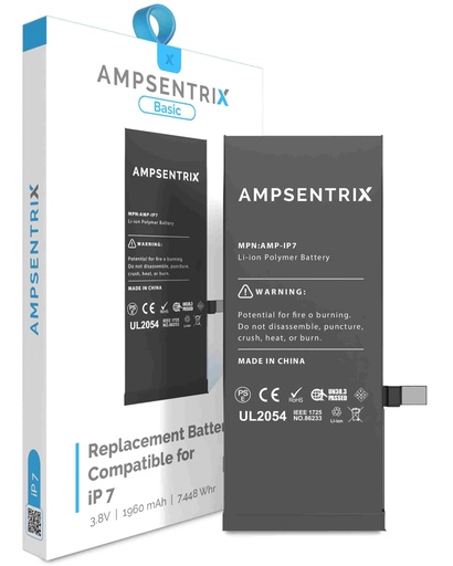 [107082022488] Batterie compatible iPhone 7 - Ti - AmpSentrix Basic