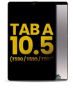 Bloc écran LCD sans châssis pour SAMSUNG Tab A 10.5 -  T590 - T595 - T597  - Noir