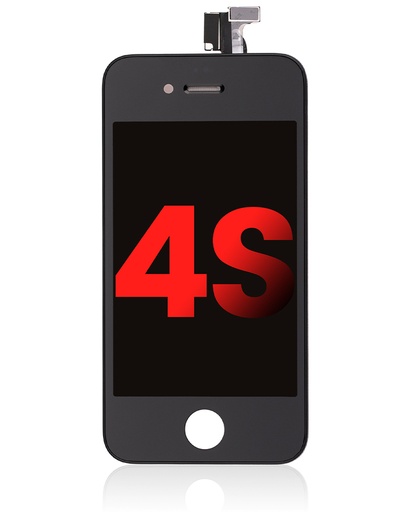 [107082000201] Bloc écran compatible pour iPhone 4S - Noir