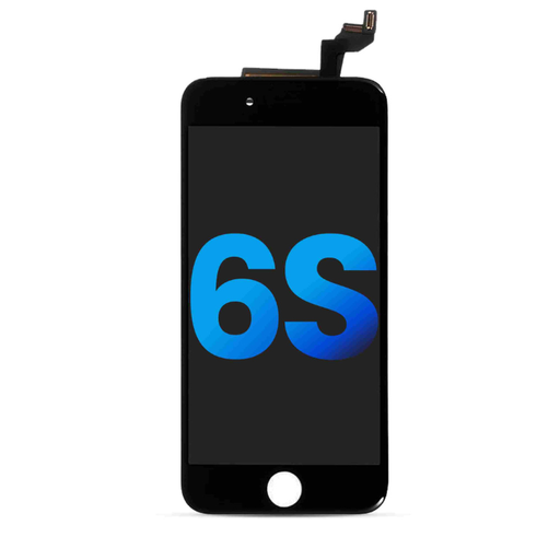 Bloc écran LCD avec plaque d'acier pour iPhone 6S - Aftermarket - Noir