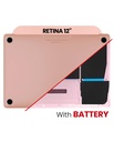 Coque inférieure avec batterie A1705 pour MacBook Retina 12" - A1534 début 2016 milieu 2017 - Rose Gold