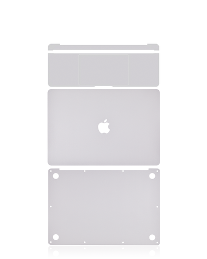 Habillage 4 en 1 - haut, bas, clavier et repose-main pour MacBook Pro 15" sans Touch Bar - A1707 fin 2016 milieu 2017 - Argent