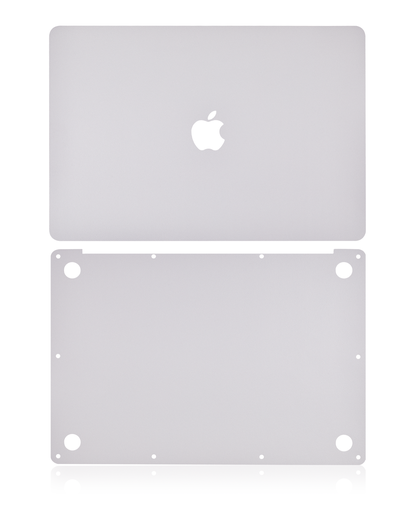 Habillage 2 en 1 - haut et bas pour MacBook Pro 15" sans Touch Bar - A1707 fin 2016 milieu 2017 - Argent