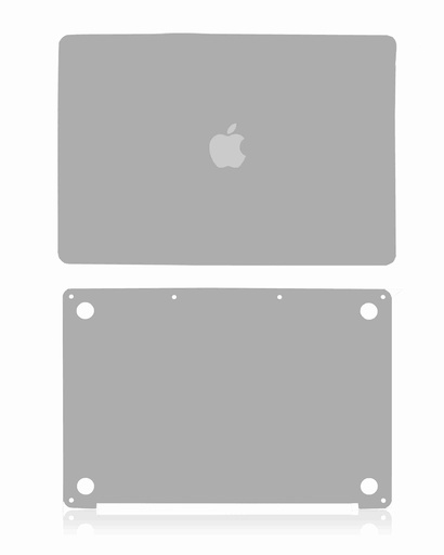 Habillage 2 en 1 - haut et bas - compatible MacBook Pro 13" - A2289 milieu 2020 - Space Gray