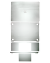 Habillage 4 en 1 - haut, bas, clavier et repose-main pour MacBook Pro 13" - A1989 fin 2018 début 2019 - A2159 milieu 2019 - Argent
