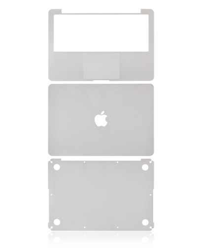 Habillage 4 en 1 - haut, bas, clavier et repose-main pour Macbook Pro 13" Retina - A1502 2015 - Argent