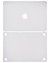 Habillage 2 en 1 - haut et bas pour MacBook Retina 12" - A1534 début 2015 début 2016 milieu 2017 - Argent