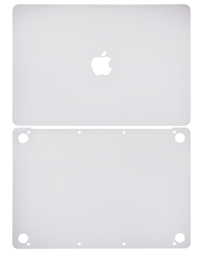 Habillage 2 en 1 - haut et bas pour MacBook Retina 12" - A1534 début 2015 début 2016 milieu 2017 - Argent
