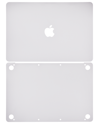 Habillage 2 en 1 - haut et bas compatible MacBook Retina 12" - A1534 début 2015 début 2016 milieu 2017 - Argent