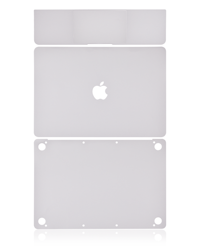 Habillage 4 en 1 - haut, bas, clavier et repose-main pour MacBook Retina 12" - A1534 début 2015 - Argent