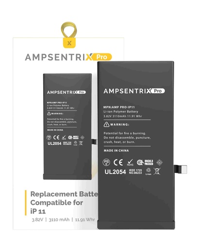 [107082069131] Batterie pour iPhone 11 - Ampsentrix Pro