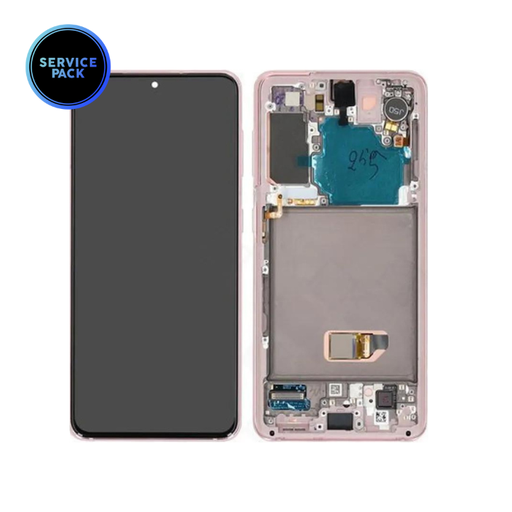 [GH82-27256D] Bloc écran OLED pour SAMSUNG S21 5G - G991 - SERVICE PACK - Rose