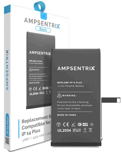 [107082022485] Batterie compatible iPhone 14 Plus - AmpSentrix Basic