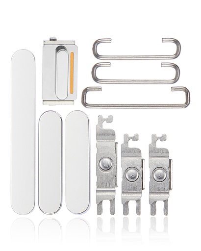 Boutons Power - Volumes et Switch pour iPhone 14 Pro - 14 Pro Max - Argent