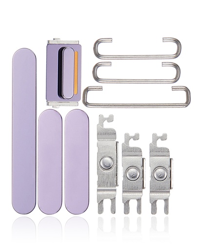 Boutons Power - Volumes et Switch pour iPhone 14 Pro - 14 Pro Max - Deep Purple