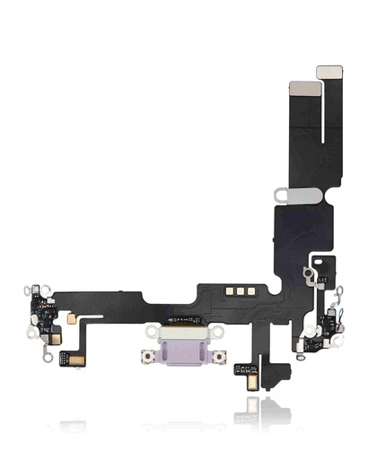 Connecteur de charge avec nappe pour iPhone 14 Plus - Aftermarket Plus - Violet