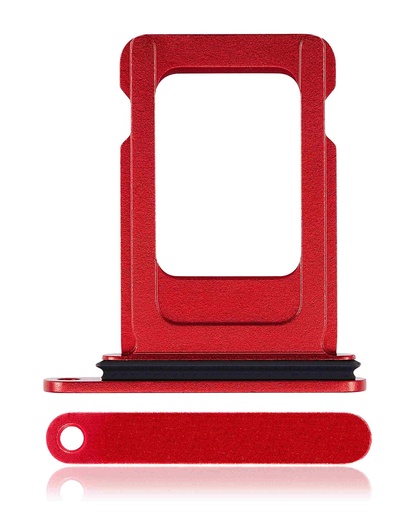 [107082086882] Tiroir SIM compatible iPhone 14 et 14 Plus - Rouge