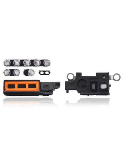 Lot de 10 grilles anti-poussière pour haut parleur et micro pour iPhone 14 Pro Max - Or
