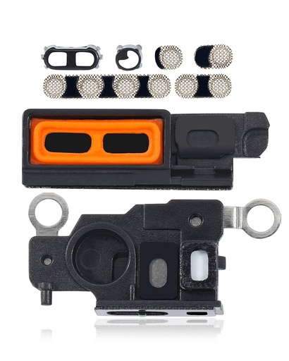 Lot de 10 grilles anti-poussière pour haut parleur et micro pour iPhone 14 Pro - Or