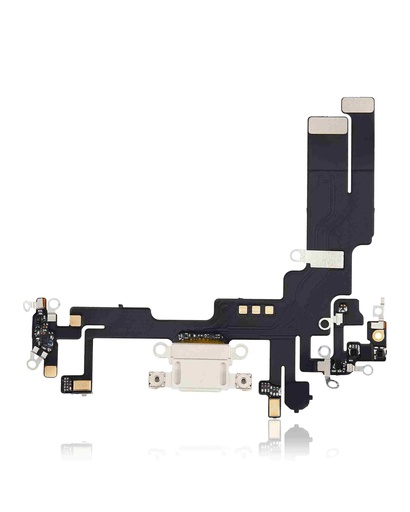 [107084001382] Connecteur de charge avec nappe compatible iPhone 14 - Aftermarket Plus - Lumière Stellaire