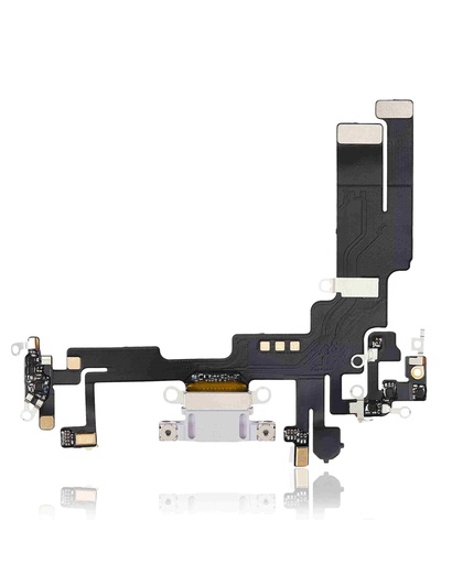 [107084001380] Connecteur de charge avec nappe compatible iPhone 14 - Aftermarket Plus - Violet