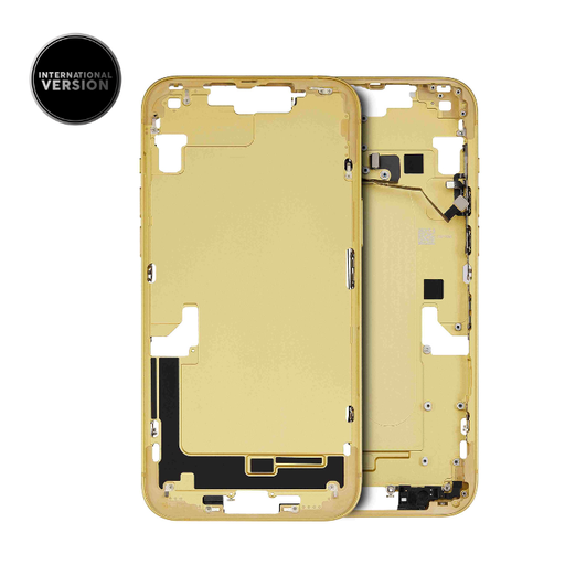 Châssis intermédiaire avec boutons Power et volume pour iPhone 14 Plus - Grade A - Version internationale - Jaune - original occasion