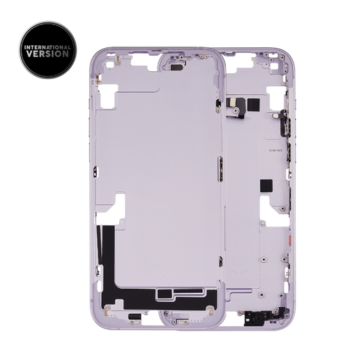 Châssis intermédiaire avec boutons Power et volume pour iPhone 14 Plus - Grade A - Version internationale - Violet - original occasion