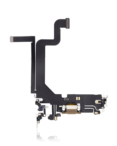 Connecteur de charge avec nappe pour iPhone 14 Pro Max - Aftermarket Plus - Or