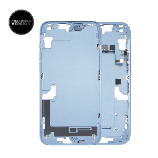 Châssis intermédiaire avec boutons Power et volume pour iPhone 14 Plus - Grade A - Version internationale - Bleu - original occasion