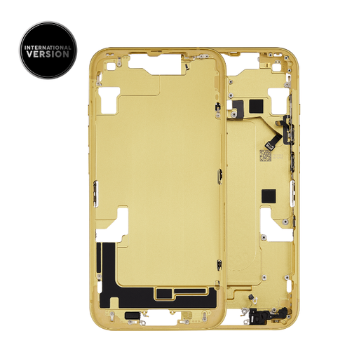 Châssis intermédiaire avec boutons Power et volume pour iPhone 14 - Grade A - Version internationale - Jaune - original occasion