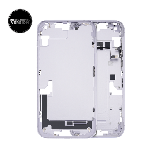 Châssis intermédiaire avec boutons Power et volume pour iPhone 14 - Grade A - Version internationale - Violet - original occasion