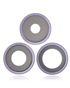Lentille caméra arrière avec support pour iPhone 14 Pro et 14 Pro Max - 3 pièces - Aftermarket Plus - Deep Purple