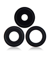 Lentille caméra arrière avec support pour iPhone 14 Pro et 14 Pro Max - 3 pièces - Aftermarket Plus - Space Black