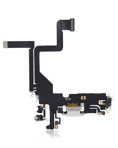 Connecteur de charge avec nappe pour iPhone 14 Pro - Aftermarket Plus - Argent