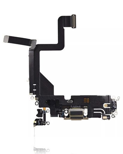 Connecteur de charge avec nappe pour iPhone 14 Pro - Aftermarket Plus - Or