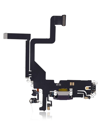 Connecteur de charge avec nappe pour iPhone 14 Pro - Aftermarket Plus - Violet