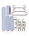 Kit boutons Power-Volume-Switch pour iPhone 14 et 14 Plus - Bleu