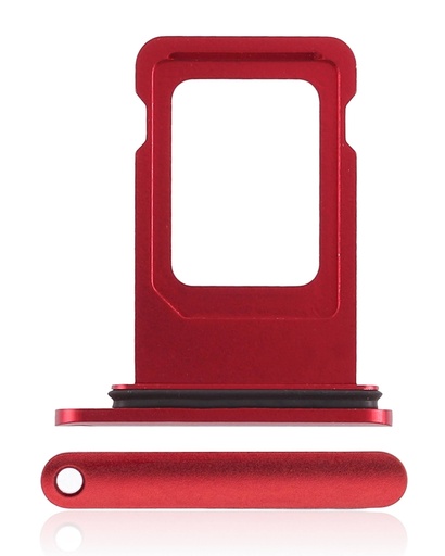 [107082110684] Tiroir Double SIM compatible iPhone XR - Rouge