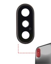Lot de 10 lentilles caméra arrière avec support pour iPhone XS - XS Max - Aftermarket Plus - Or