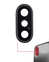 Lot de 10 lentilles caméra arrière avec support pour iPhone XS - XS Max - Aftermarket Plus - Space Gray