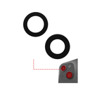 Lot de 10 lentilles caméra arrière - Verre seul - pour iPhone 13 et 13 Mini - 2 pièces par lot - Aftermarket Plus