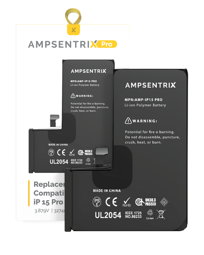 [107082130440] Batterie compatible iPhone 15 Pro - AmpSentrix Pro