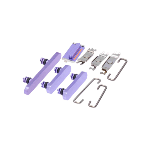 [107082025831] Kit boutons Power-Volume-Switch compatible iPhone 12 - Violet