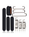 Boutons Power, Volumes et Switch compatibles iPhone 15 - 15 Plus - Noir