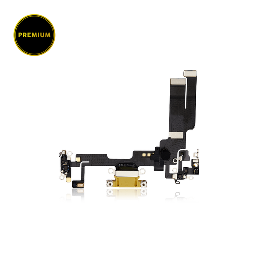 Connecteur de charge avec nappe pour iPhone 14 - Premium - Jaune