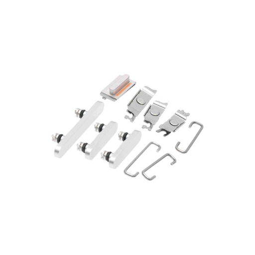 [107082025827] Kit boutons Power-Volume-Switch compatible iPhone 12 - Blanc