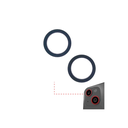 Support lentille caméra arrière - 2 pièces - pour iPhone 13 et 13 Mini - Noir Minuit