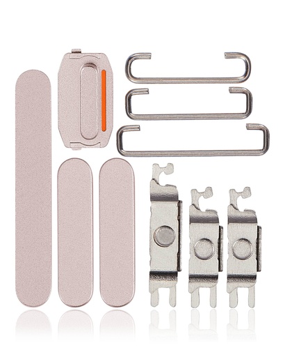 Boutons Power, Volumes et Switch pour iPhone 15 - 15 Plus - Rose
