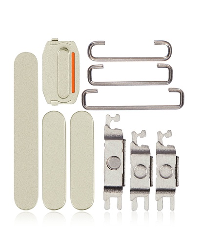 Boutons Power, Volumes et Switch pour iPhone 15 - 15 Plus - Jaune